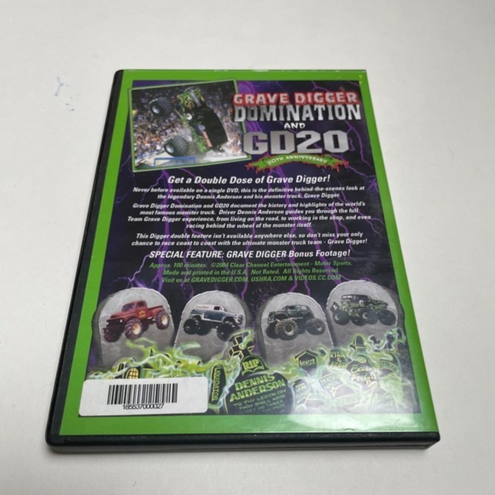 Grave Digger Double Feature DVD Monster Truck Domination & GD20 Bonus Footage‎ - Picture 2 of 4